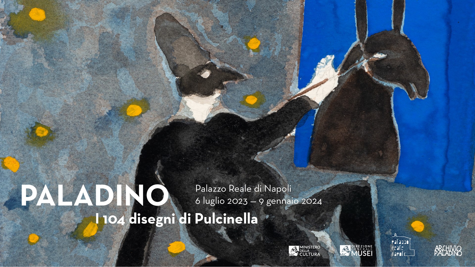 “Paladino a Palazzo”. Visita guidata speciale in occasione della mostra “Paladino. I 104 disegni di Pulcinella”